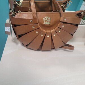 Pratest Firenze Brown Leather Handbag